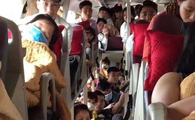 Phạt 45 triệu đồng xe khách 46 chỗ 'nhồi' 80 người