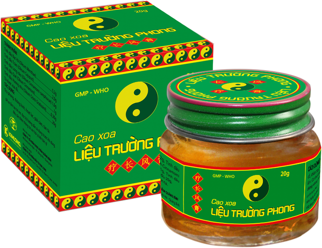 Sản phẩm cao xoa chứa 100% tinh dầu thiên nhiên
