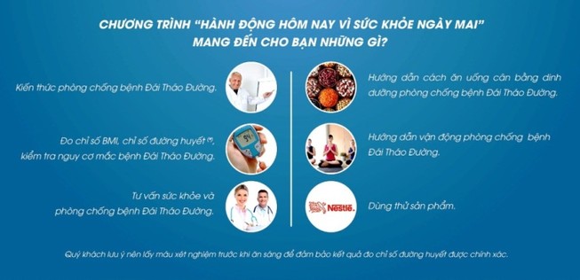 Chương trình thăm khám 1.500 bệnh nhân đái tháo đường