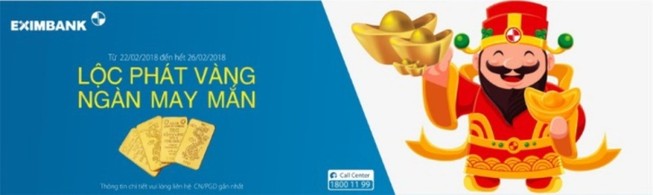Lộc phát vàng – Ngàn may mắn cùng Eximbank