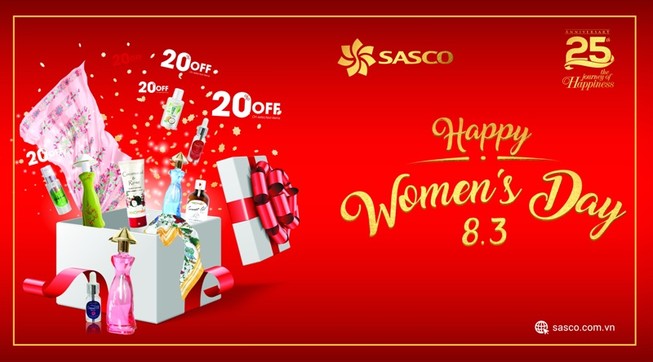 SASCO tri ân đặc biệt khách hàng nữ dịp 8-3