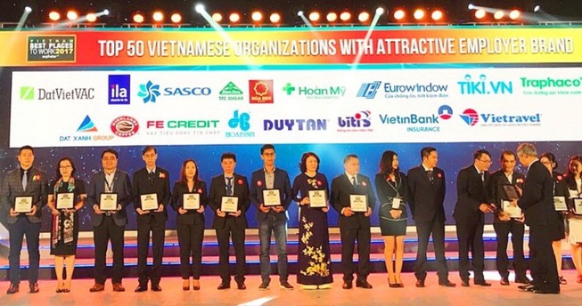 SASCO đạt TOP 50 nhà tuyển dụng hấp dẫn 2017