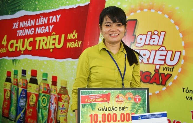 Dùng sản phẩm Tân Hiệp Phát, hàng ngàn khách trúng thưởng