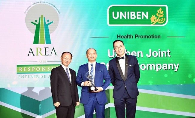 UNIBEN nhận giải “Doanh nghiệp Trách nhiệm châu Á” 2018