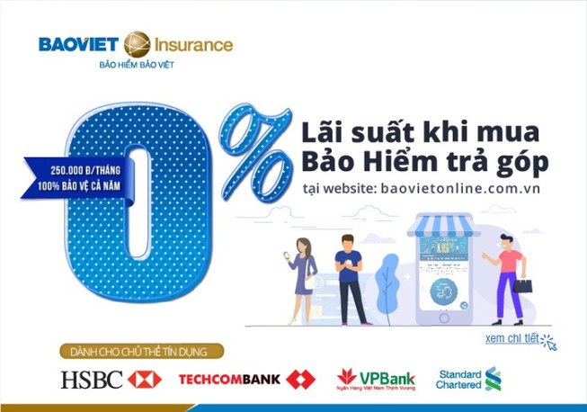 Mua bảo hiểm trả góp lãi suất 0%