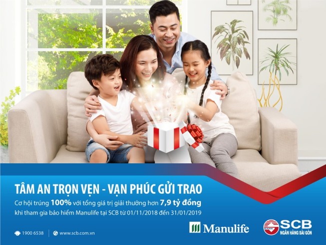 SCB gia hạn thời gian với khách hàng mua bảo hiểm Manulife