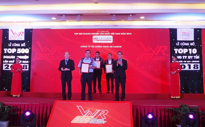 HD SAISON vào Top 500 doanh nghiệp lớn nhất Việt Nam 2018
