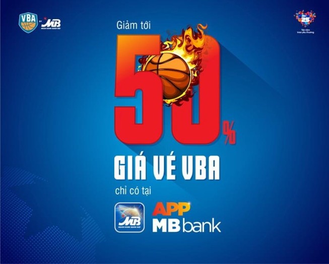 Mua vé VBA 2019 qua App MBBank được giảm giá tới 50%