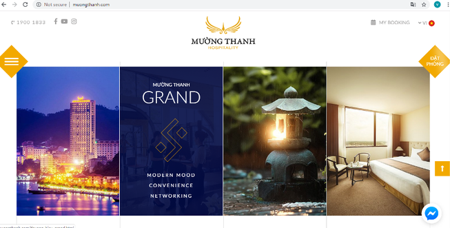 Mường Thanh Hospitality ra mắt website mới, diện mạo mới