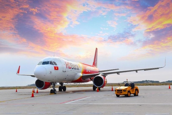 Ảnh hưởng của cơn bão Mun, Vietjet điều chỉnh lịch bay 
