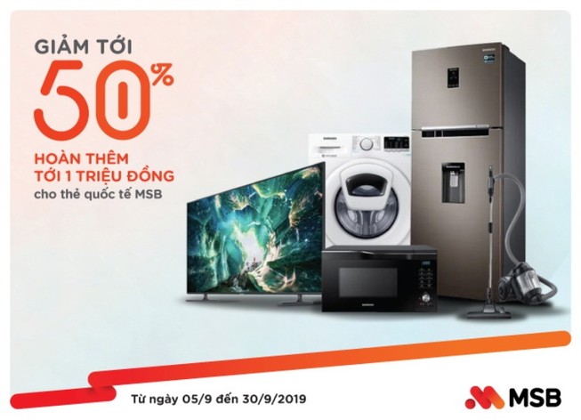 Cùng MSB dự ‘đại tiệc’ Samsung với mức giảm giá khủng 