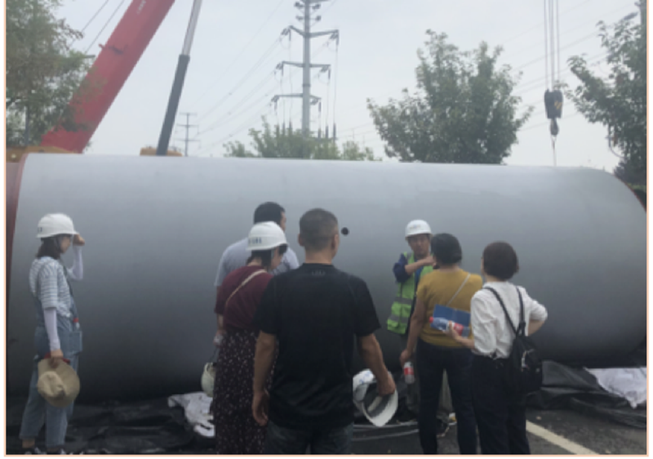 Khảo sát dự án ống kích gang cầu đường kính DN2000