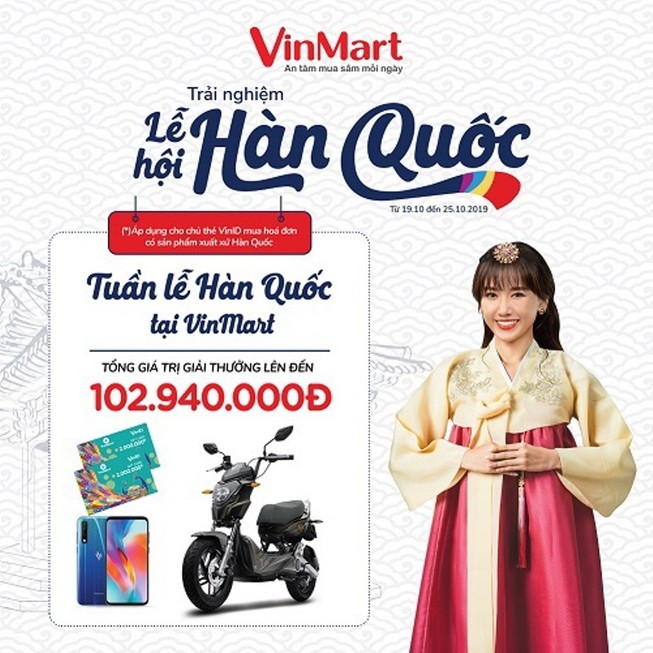 VinMart khai mạc 'Tuần lễ hàng hóa Hàn Quốc'