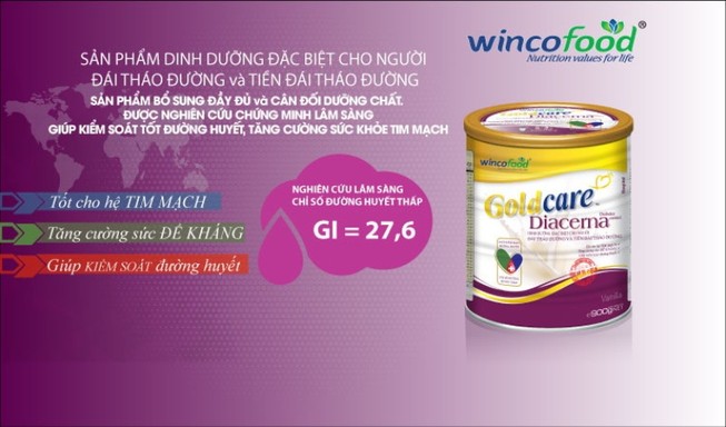 Goldcare Diacerna - dinh dưỡng vàng của người tiểu đường