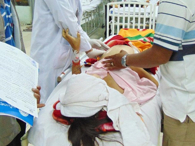 Sản phụ bị nhiễm trùng sau khi mổ ruột thừa