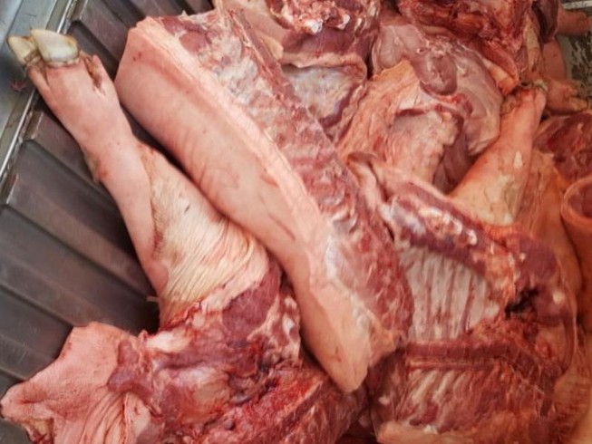 Phát hiện hơn 1 tấn thịt heo nghi bị bệnh ở chợ Bình Điền