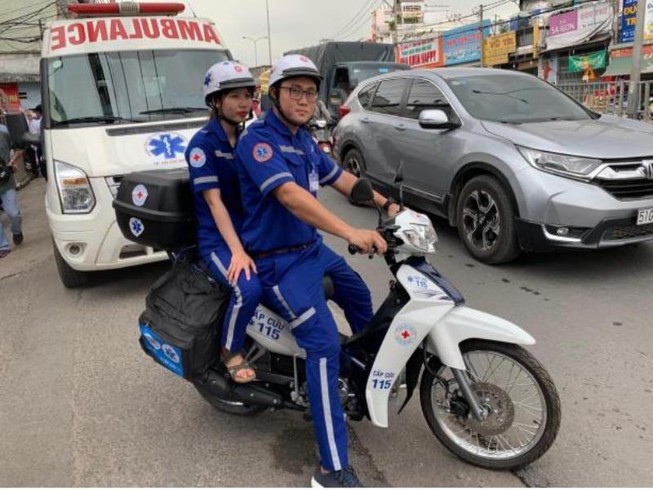 Xe cấp cứu hai bánh phục vụ như thế nào?
