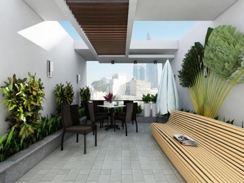 Ngôi nhà 4 tầng ngập tràn mảng xanh đẹp mê ly