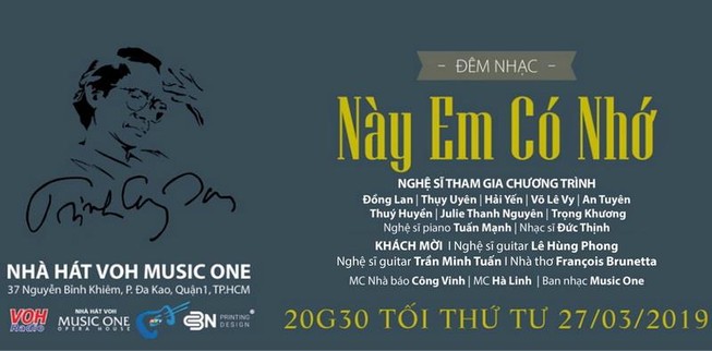 Này em có nhớ - đêm nhạc mộc nhớ nhạc sĩ Trịnh Công Sơn