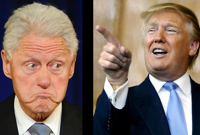 Donald Trump mạnh miệng phản pháo Bill Clinton