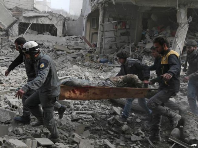 Quân Syria ráo riết không kích, 2 ngày 250 người chết
