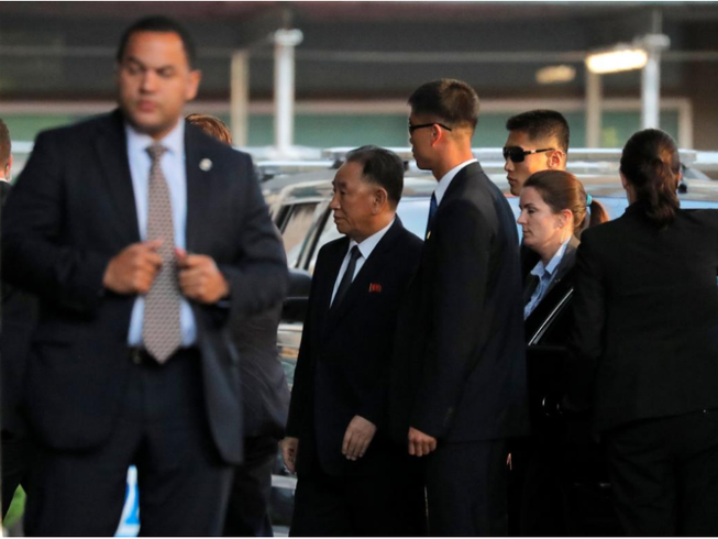 Ông Kim Yong-chol đang gặp ông Mike Pompeo tại Mỹ