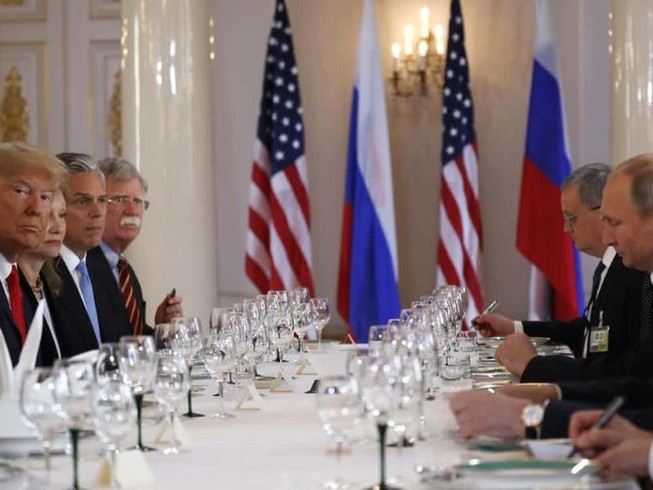 Kết thúc song phương, hai ông Trump-Putin ăn trưa