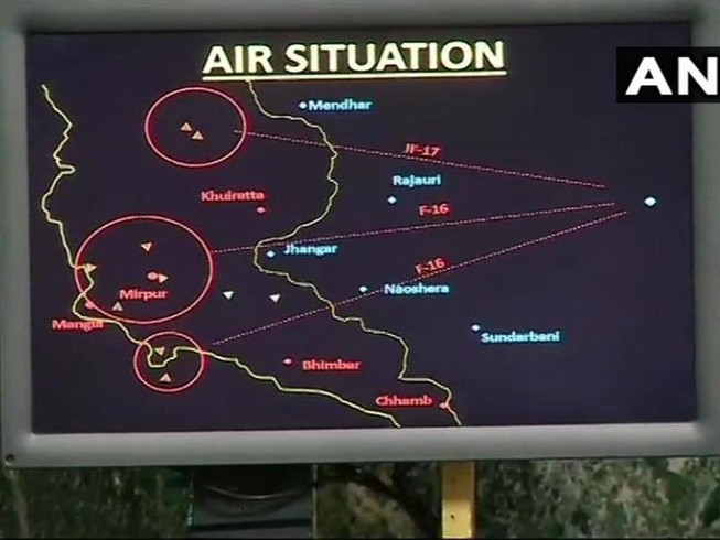 Ấn Độ công bố hình ảnh radar bắn rơi F-16 của Pakistan
