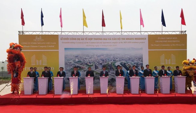 Khởi công tổ hợp thương mại, căn hộ ven sông Lạch Tray