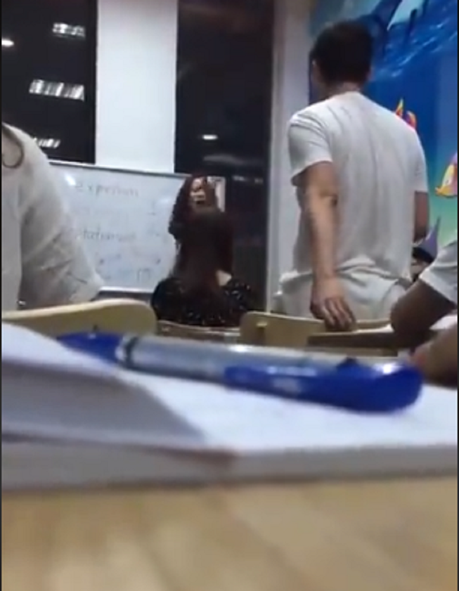 Xôn xao clip cô giáo chửi học viên là 'thằng mặt lợn'