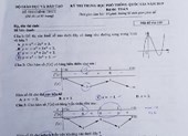 Đề thi môn Toán chính thức của Bộ GD&ĐT