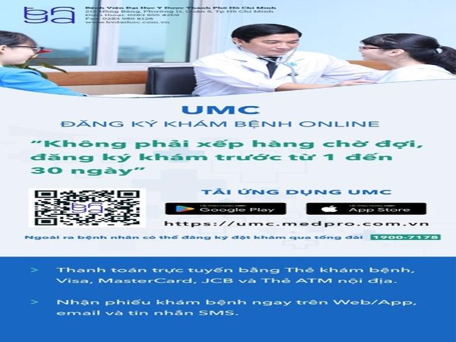 Đăng ký khám online tại bệnh viện Đại học Y dược TP.HCM