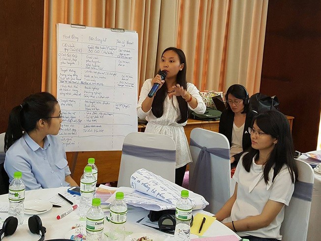 Đại biểu tham gia hội thảo đóng góp ý kiến nâng cao năng lực giải quyết vấn đề quấy rối tình dục