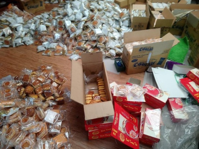 Tiêu hủy gần 4.000 bánh trung thu không rõ nguồn gốc