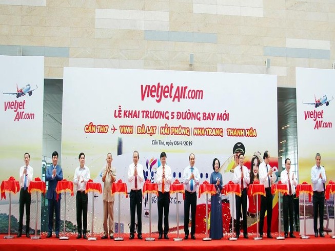 VietJet mở thêm 5 đường bay mới từ Cần Thơ
