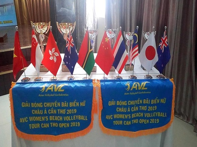 11 quốc gia tranh tài giải bóng chuyền bãi biển nữ châu Á