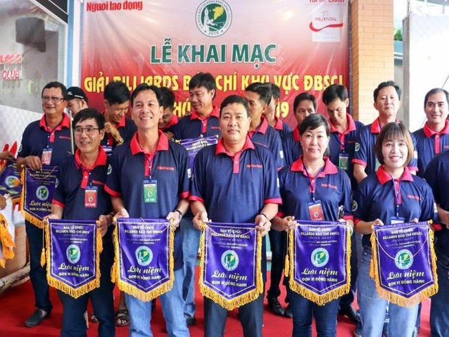 Sôi nổi giải Bida Báo chí khu vực ĐBSCL