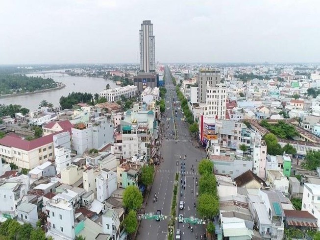 Một góc TP Cần Thơ nhìn từ trên cao