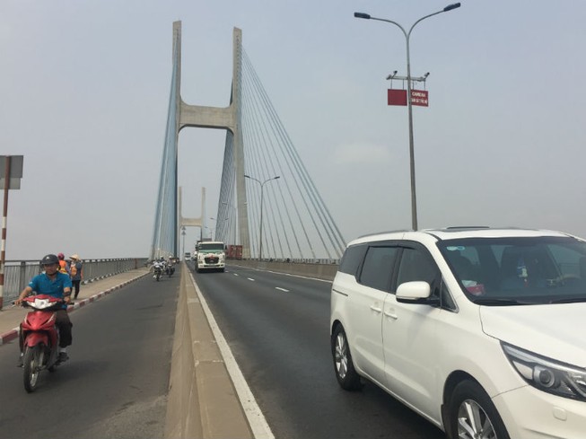 Xe qua cầu Phú Mỹ bị bắn tốc độ ra sao?