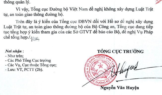 Đề nghị không làm Luật trật tự, an toàn giao thông đường bộ