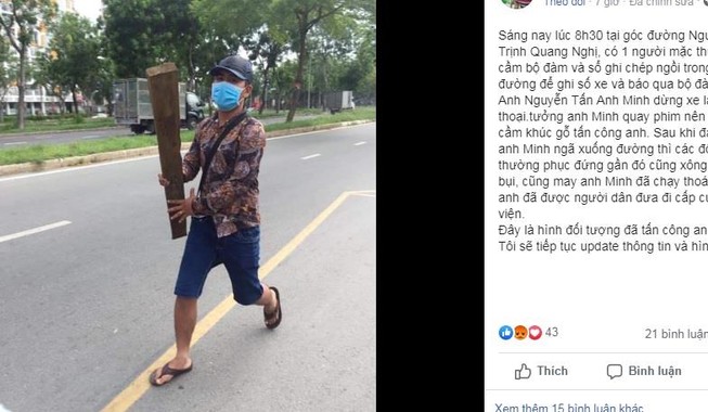 Xác minh vụ người dân bị đánh ngay gần tổ CSGT đang làm việc