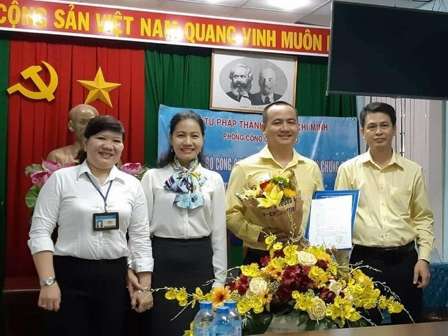 Ông Lưu Văn Toàn làm phó Phòng Công chứng số 3