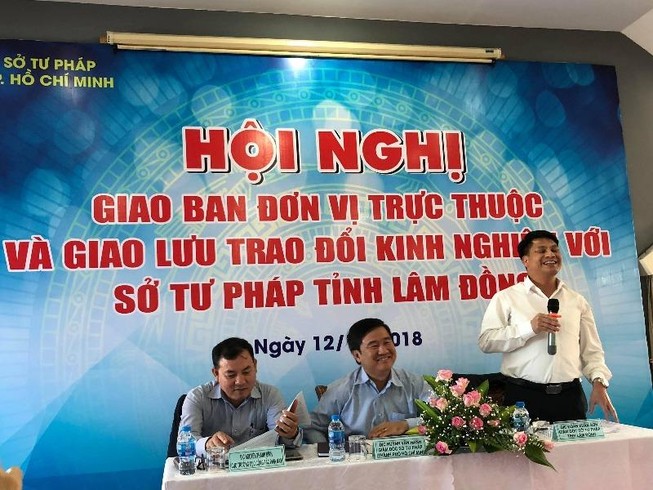 Hai sở giao lưu, trao đổi kinh nghiệm về công tác tư pháp