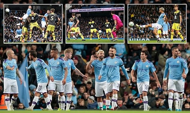 Thắng dễ Southampton, Man.City vào tứ kết cúp Liên đoàn