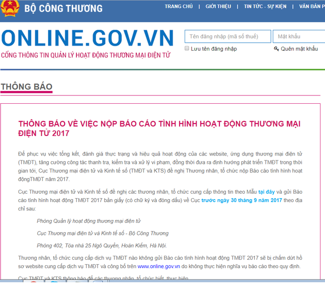 Bị chấm dứt hoạt động nếu không tham gia khảo sát?