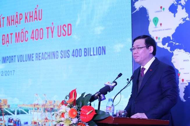 Năm 2017: Kim ngạch xuất nhập khẩu đạt hơn 400 tỉ USD
