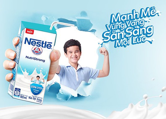 Nestlé ra mắt sữa nước bổ sung 25% canxi cho trẻ