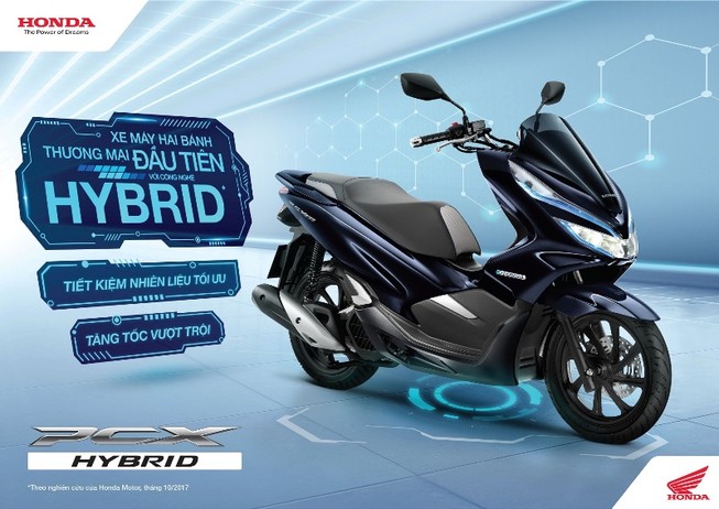 Đặc sắc mẫu xe 2 bánh Honda PCX HYBRID đầu tiên
