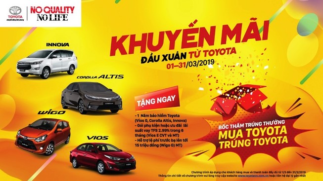 Toyota bất ngờ tung ra hàng loạt ưu đãi với các dòng xe