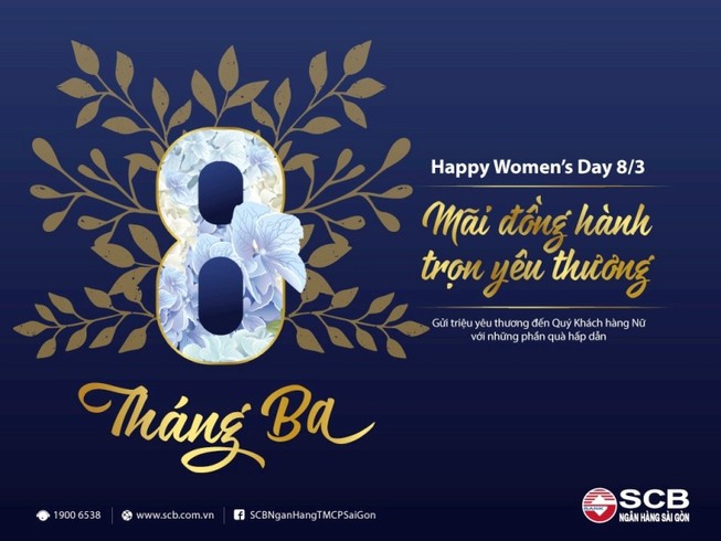 SCB tri ân khách hàng nữ nhân dịp 8-3